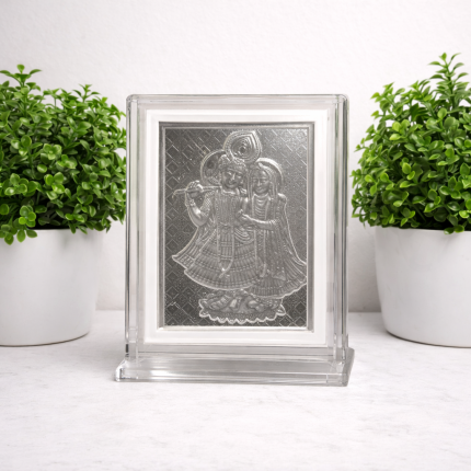 silver photo frame