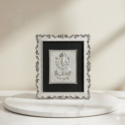 silver photo frame