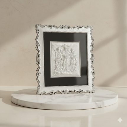silver photo frame