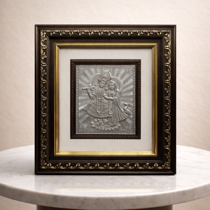 silver photo frame