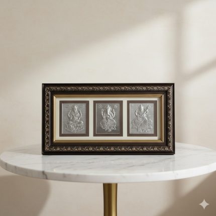 silver photo frame