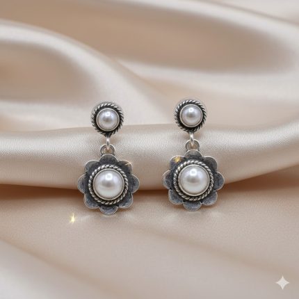 Silver Moti Tops
