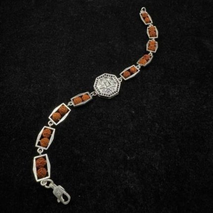 Rudraksha Silver Rakhi