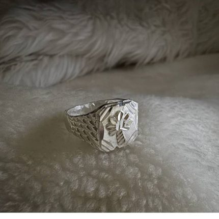 Silver Baguette Silver Signet Ring