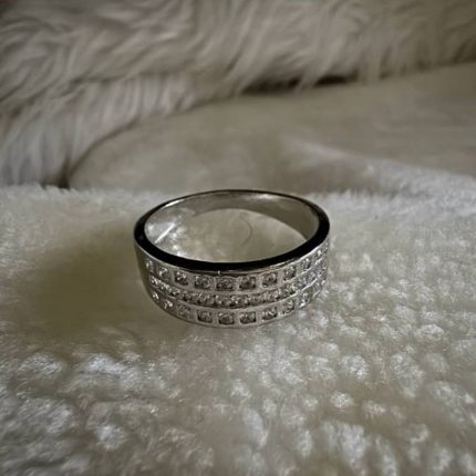 Grand baguette Silver Signet Ring