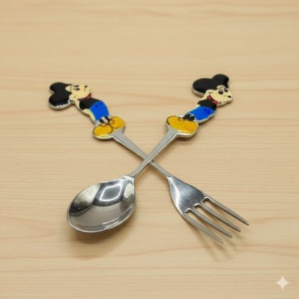 Silver Spoon And Knife For Kids