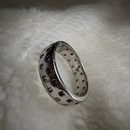 Grand Baguette Silver Signet Ring