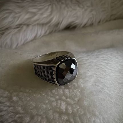 Silver Men 's Ring
