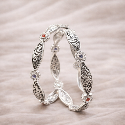 Silver Bangles