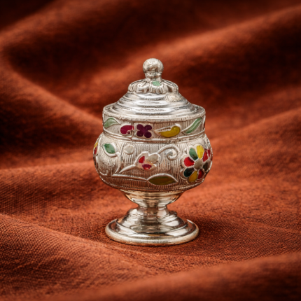Silver Mina Sindoor Dabbi