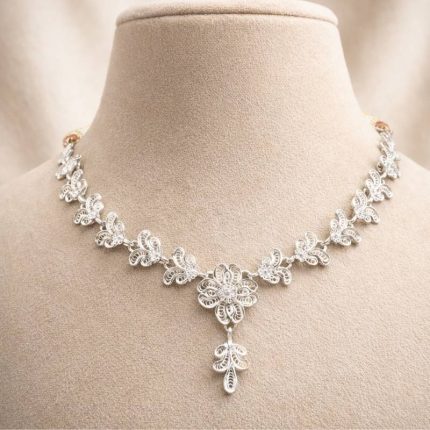 Silver  Necklace Set
