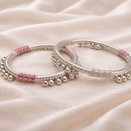 Silver Kada Payal