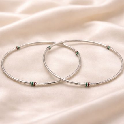 Silver Kada Payal