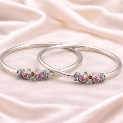 Silver Kada Payal