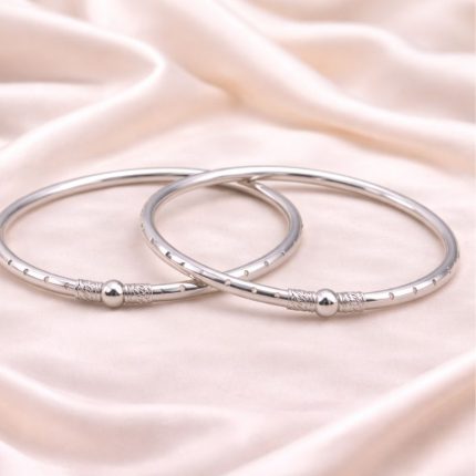 Silver Kada Payal