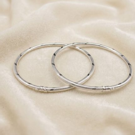 Silver Kada Payal