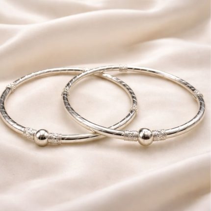 Silver Kada Payal